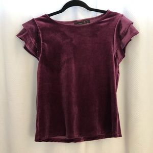 Purple Velvet Top